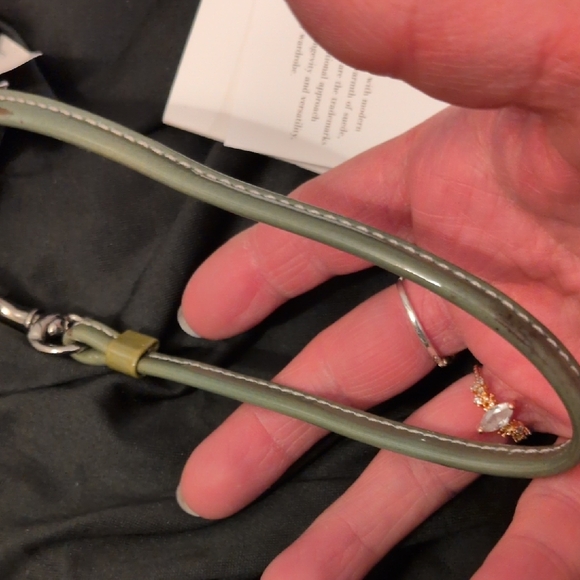 Coach Light Blue Suede Wristlet - Picture 11 of 16